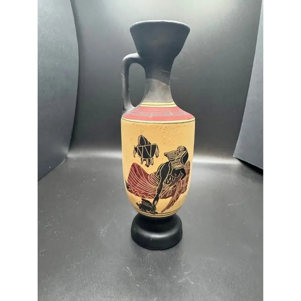 Greek Pottery Vase Museum Reproduction Ceramic Copy of Classic Period 450 B.C.